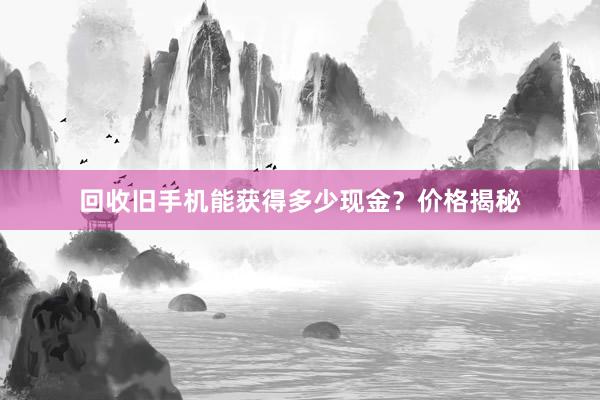 回收旧手机能获得多少现金？价格揭秘